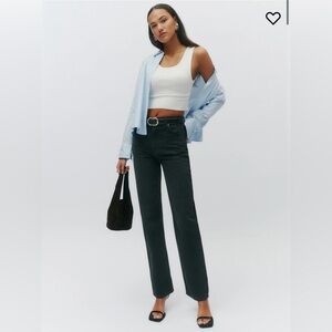 Reformation High Rise Straight jeans size 33. New with tags